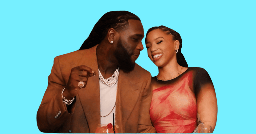 Chloe Bailey together with Burna Boy, as a couple.
