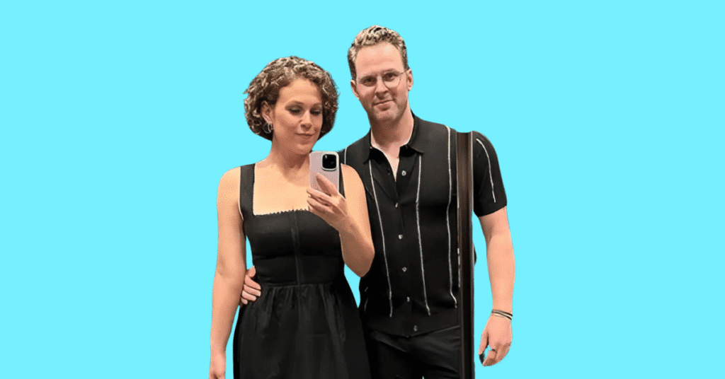 Erin Krakow together with Ben Rosenbaum, as a couple.