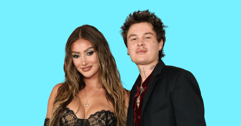 Francesca Farago together with Jesse Sullivan, as a couple.