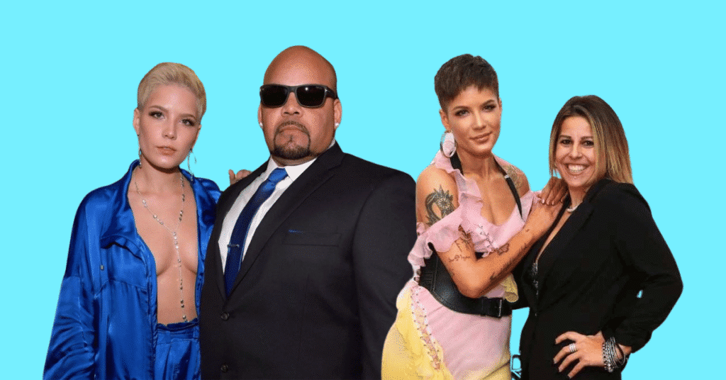 Halsey's family members, including parents, in high resolution