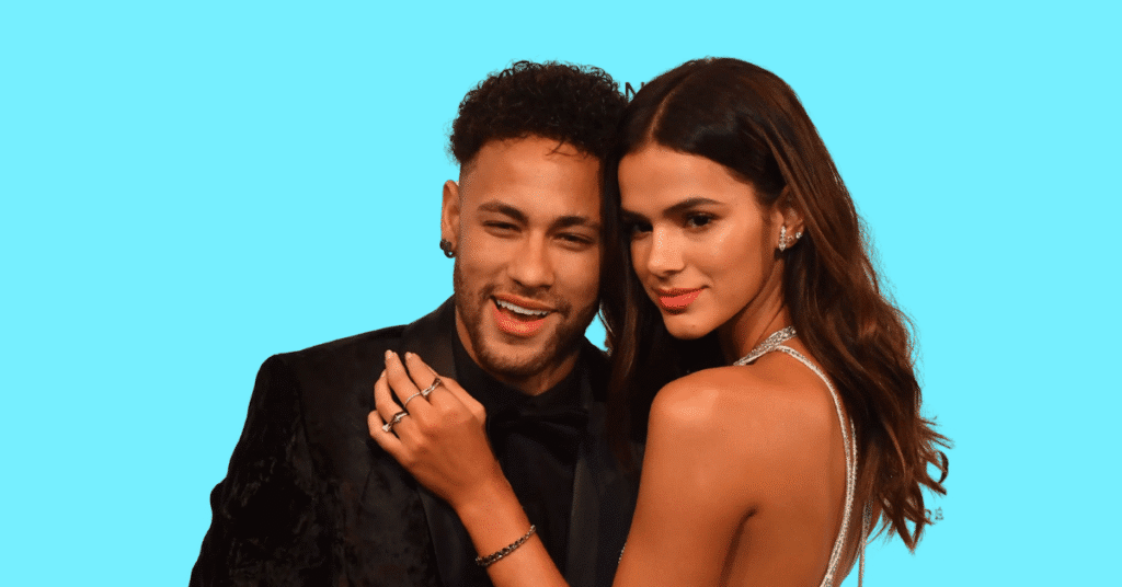 Neymar together with Bruna Biancardi, as a couple.