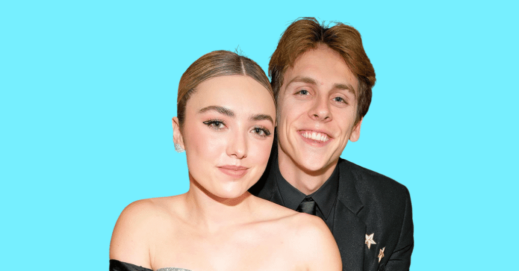 Peyton List together with Jacob Bertrand, as a couple.