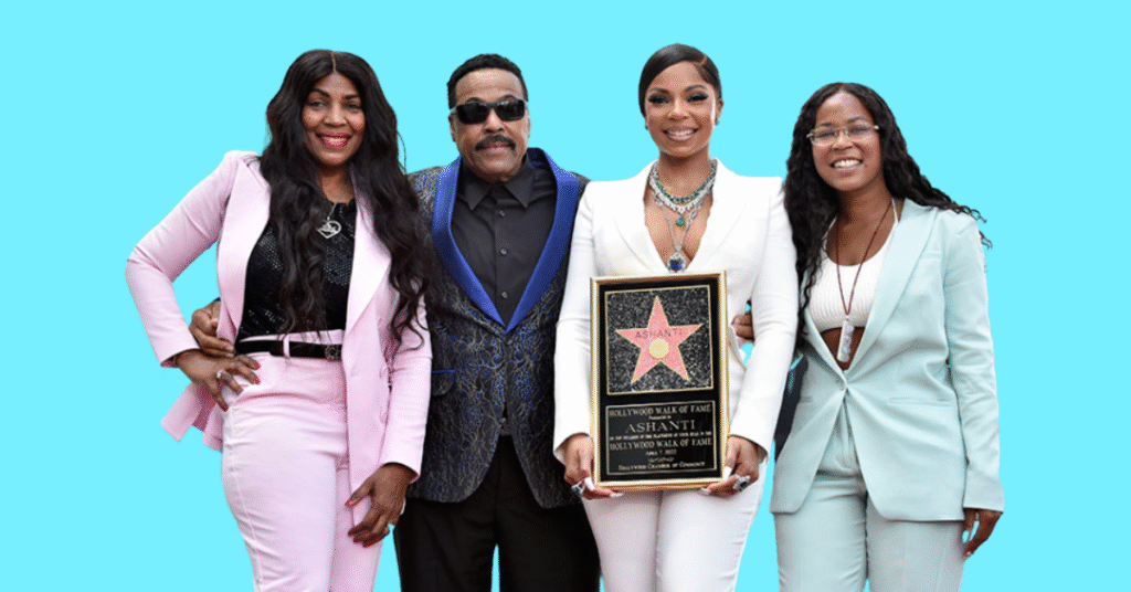 Ashanti's family members, including parents, in high resolution