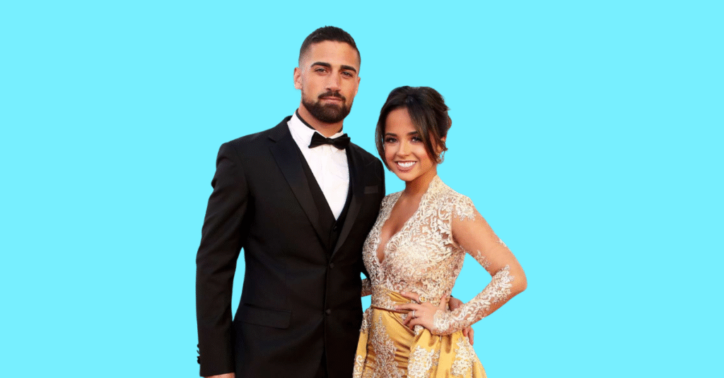 Becky G together with Sebastian Lletget, as a couple.