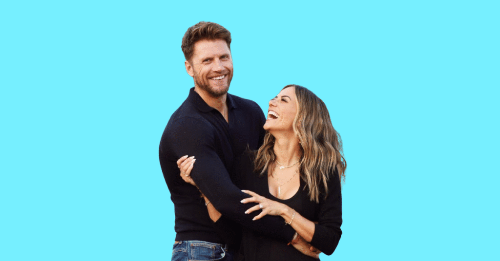 Jana Kramer together with Allan Russell, as a couple.