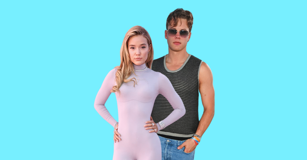 Joe Burrow together with Olivia Ponton, as a couple.