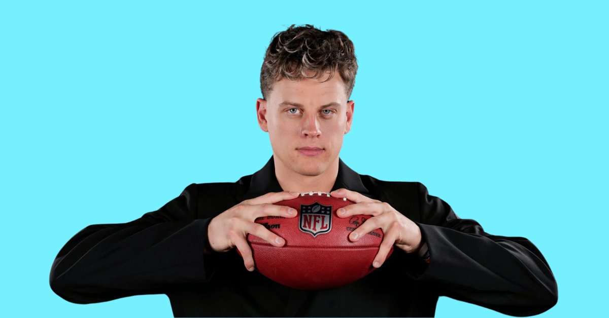 A close-up pic of Joe Burrow related to 'who is joe burrow dating' in high definition.